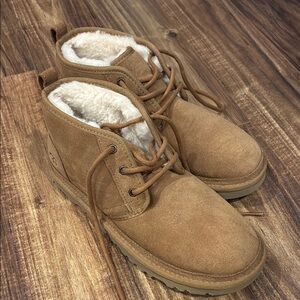 UGG Tan Suede Ankle Boots